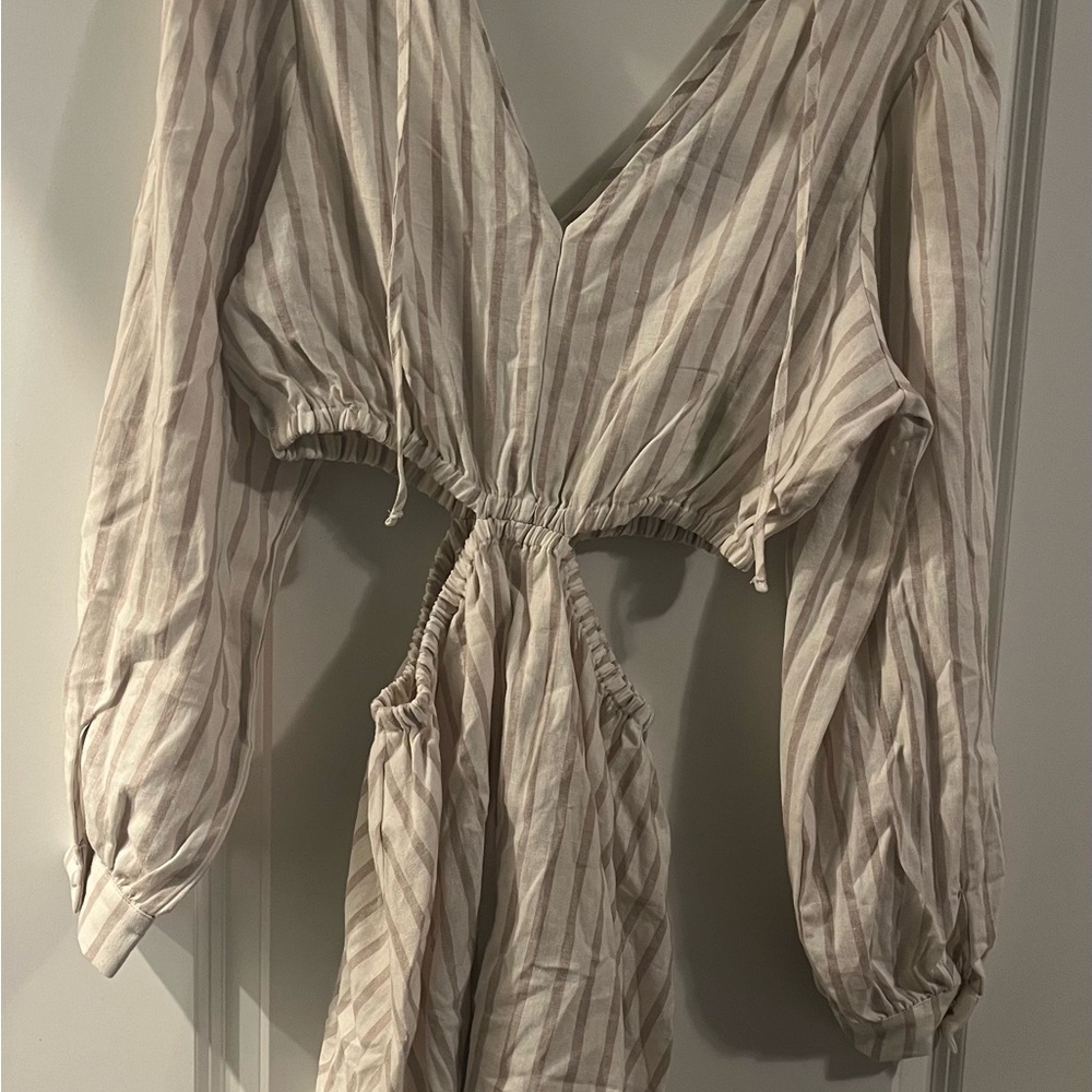 Striped V-Neck Women Top/Dress